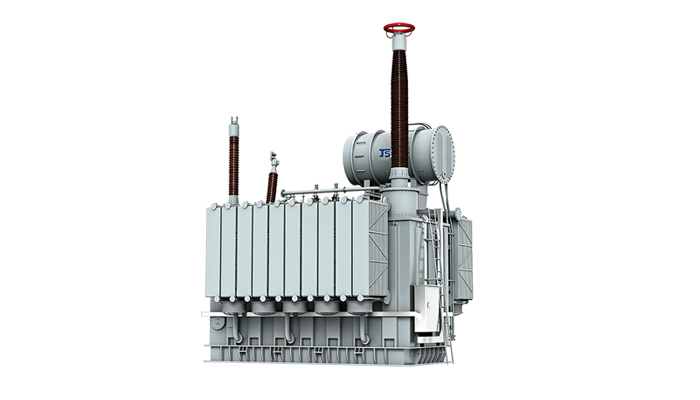 Transformador de potencia sumergido en aceite de 550 kV